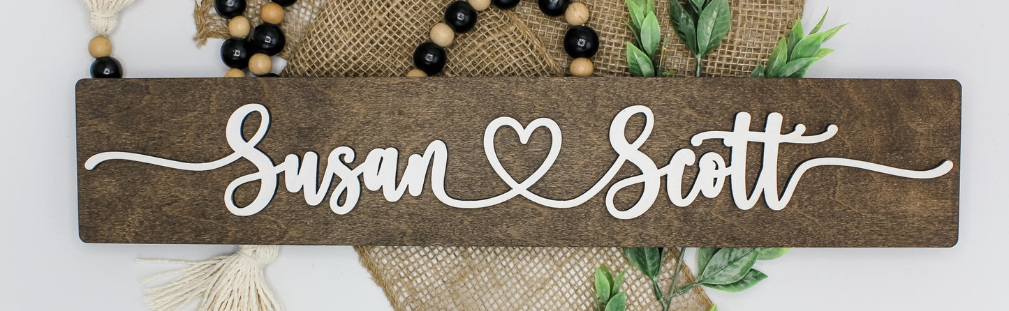 Custom Name ❤️ Signs