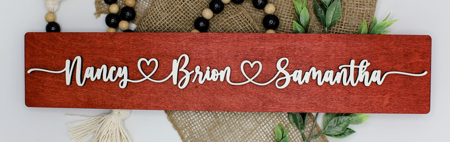 Custom Name ❤️ Signs