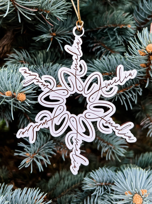 Personalized Snowflakes Name Ornament