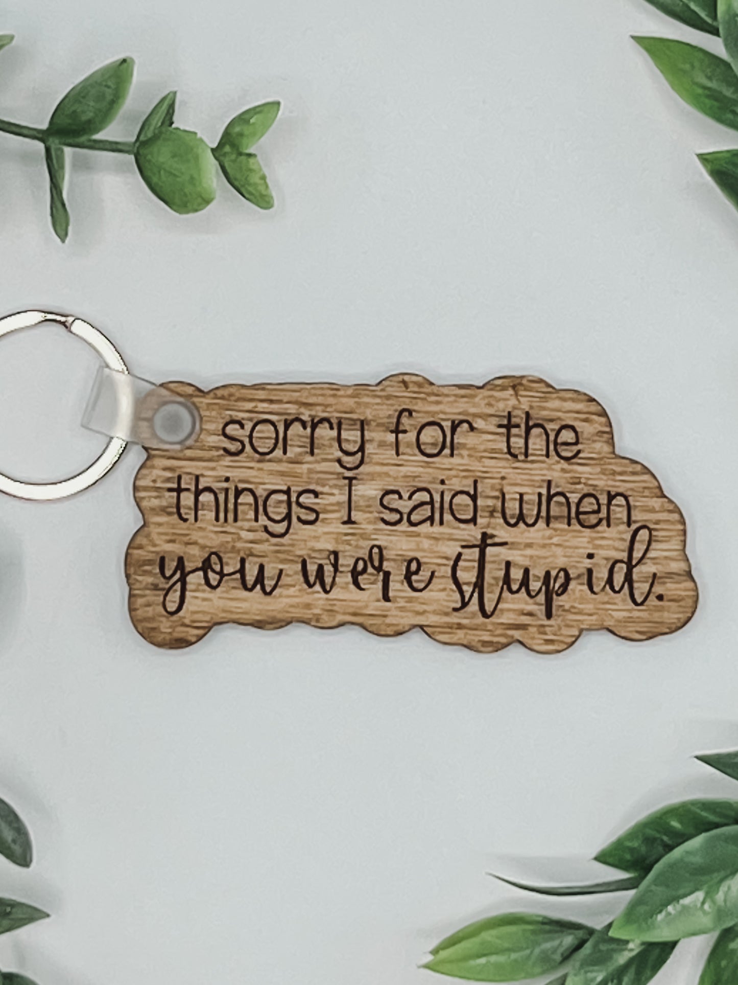 Sorry for the things I said when you were stupid