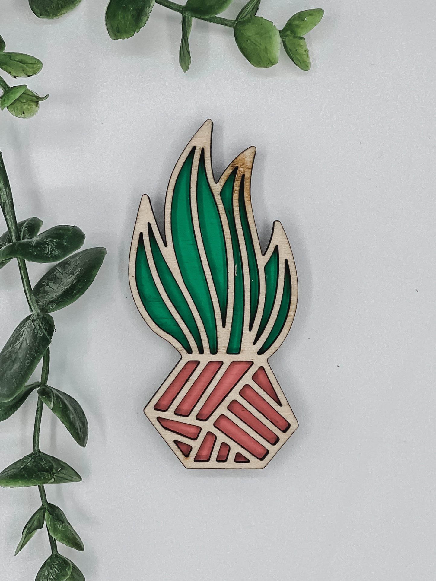 Two Layer Succulent and Cactus Magnets