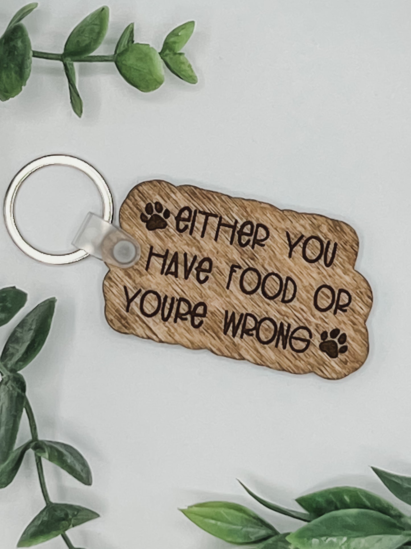 Either you have food or you’re wrong