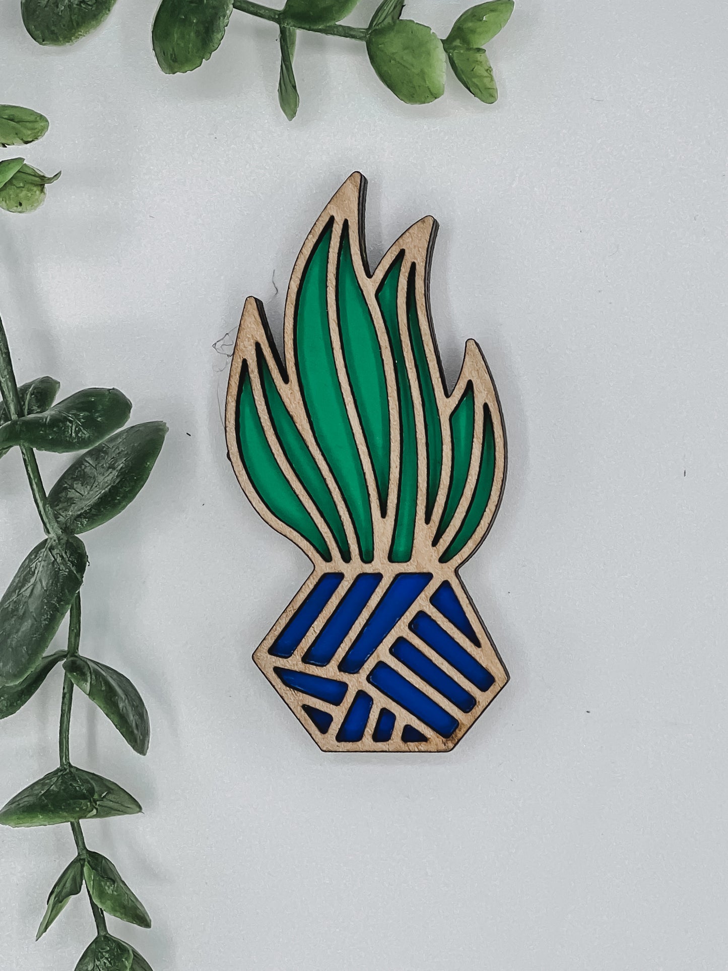 Two Layer Succulent and Cactus Magnets