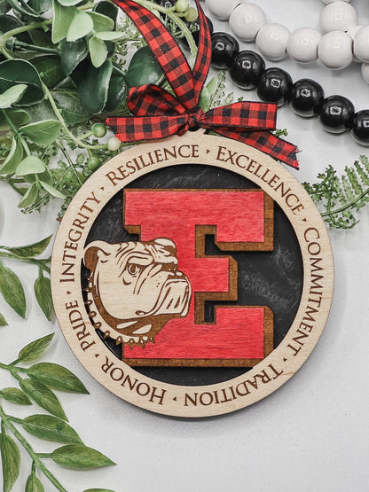 Layered Ornament with Gift Box – Shawnee Elementary Fundraiser