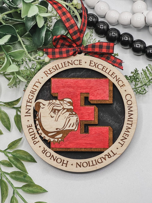Layered Ornament with Gift Box – Shawnee Elementary Fundraiser