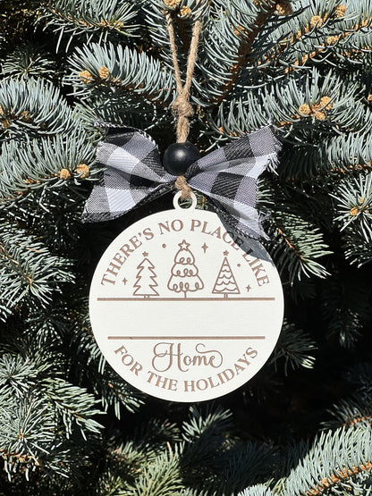 There's no place like home zip code ornament, trees design