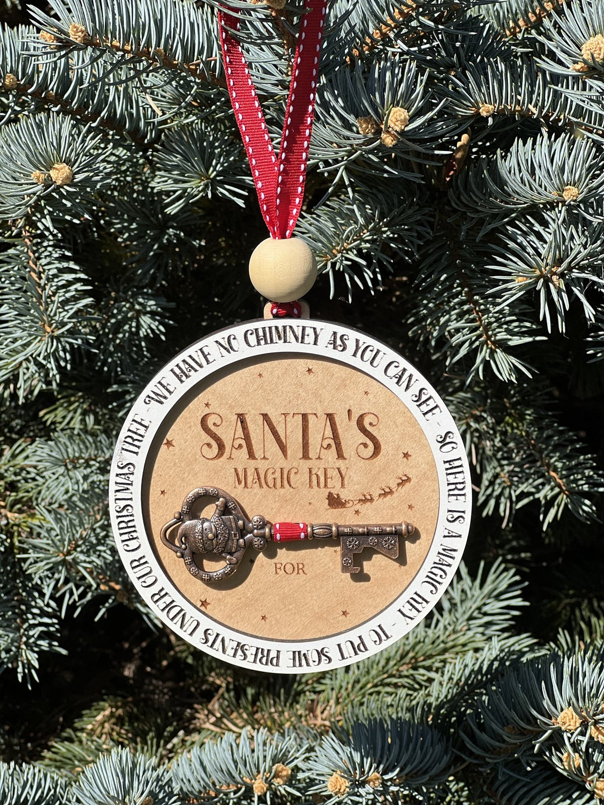 Santa's magic key ornament
