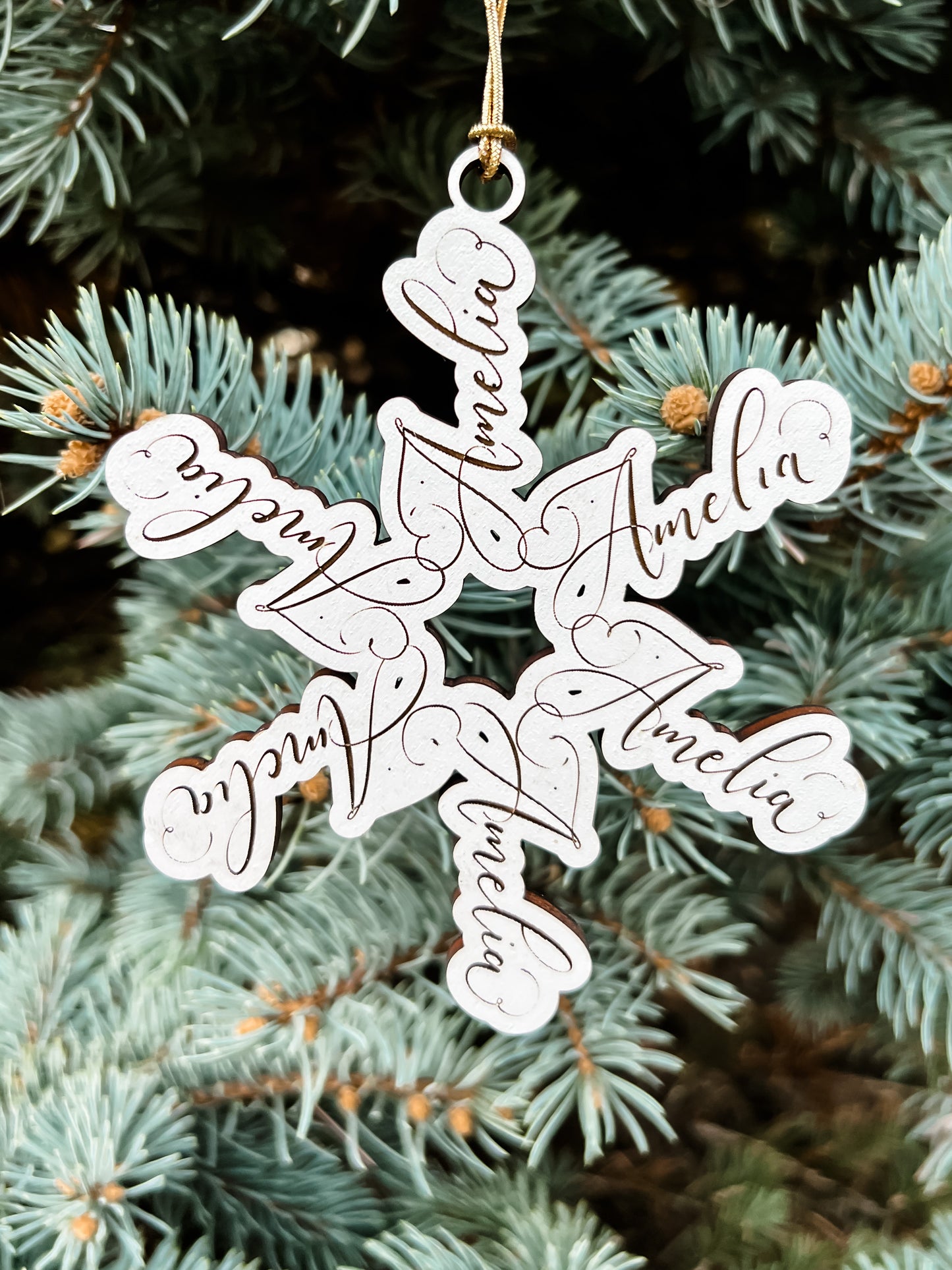 Personalized Snowflakes Name Ornament