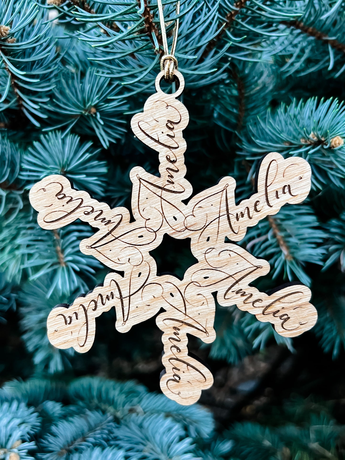 Personalized Snowflakes Name Ornament