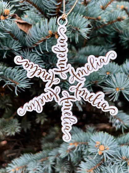 Personalized Snowflakes Name Ornament